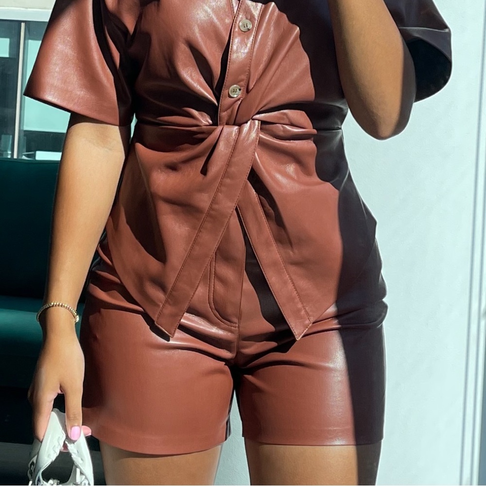 Nanushka Vegan Leather Leane Short